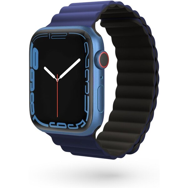 Epico Watch Strap Magnetic pro Apple Watch 38/40/41 mm černá/modrá Modrá
