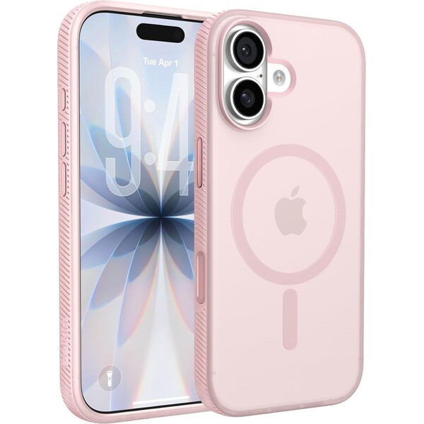 Belkin SheerForce Grip MagSafe kryt iPhone 17 růžový