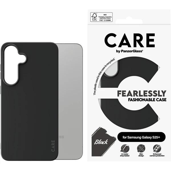 PanzerGlass® CARE kryt Samsung Galaxy S25+ Fearlessly černý - Pouzdra - Obrázek H2FC000J01