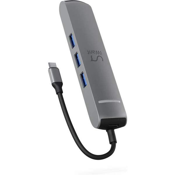iWant Type-C Slim Hub 6v1 vesmírně šedý - USB huby - Obrázek H2U2000O01