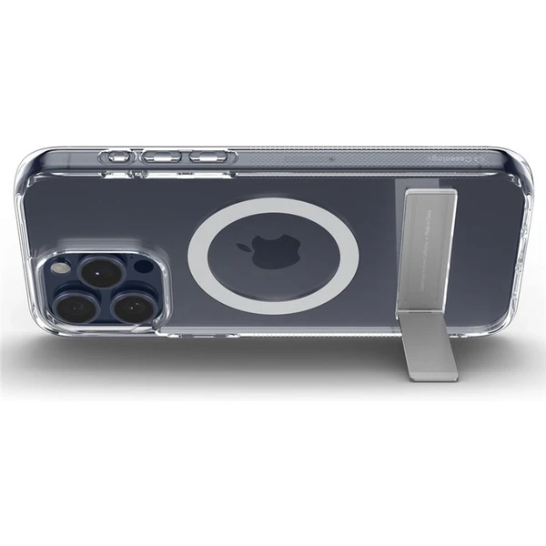 Spigen Caseology Capella kryt se stojánkem s MagFit iPhone 15 Pro Max čirý/bílý - Pouzdra - Obrázek H2W4000L01