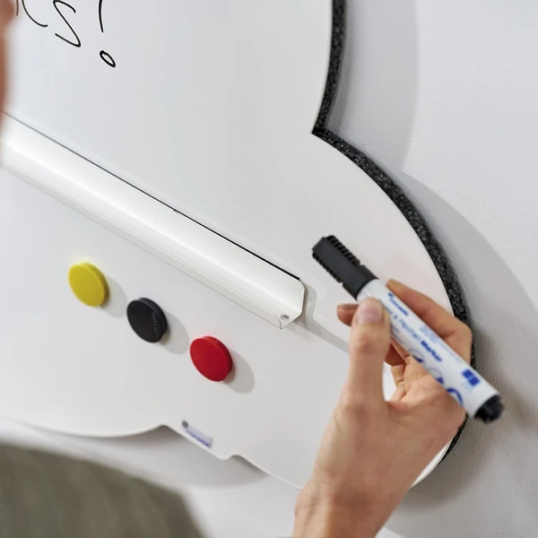 Rocada Skin Shape Cloud 6450-7033 magnetická tabule cementová šedá RAL 7033 - Magnetické tabule - Obrázek H3NN000K01