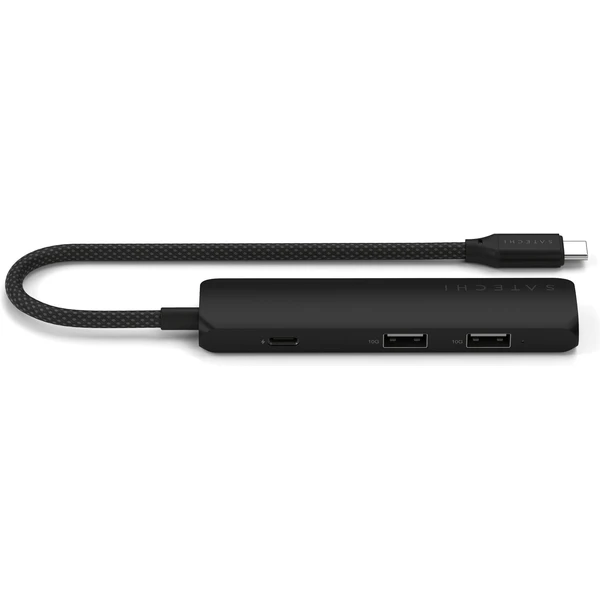 Satechi 4v1 USB-C Slim víceportový adaptér 4K černý - USB huby - Obrázek H3UB000P01
