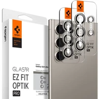 Spigen Glass tR EZ Fit Optik Pro 2 Pack ochranné sklo na fotoaparát Samsung Galaxy S24 Ultra šedé - Ochranné folie a skla