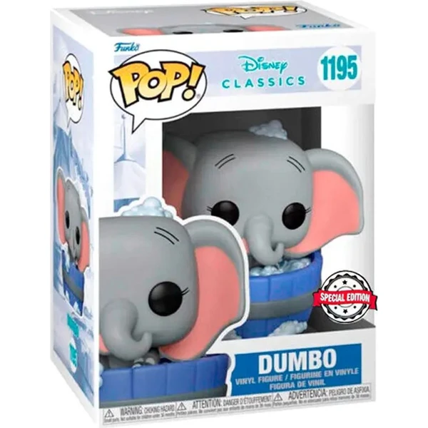 Funko POP! #1195 Disney Classics: Dumbo - Dumbo in Bathtub (Exclusive) - Funko POP! - Obrázek H4QE000N01