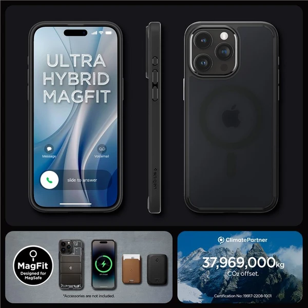 Spigen Ultra Hybrid MagFit kryt iPhone 15 Pro černý - Pouzdra - Obrázek H4V8000601