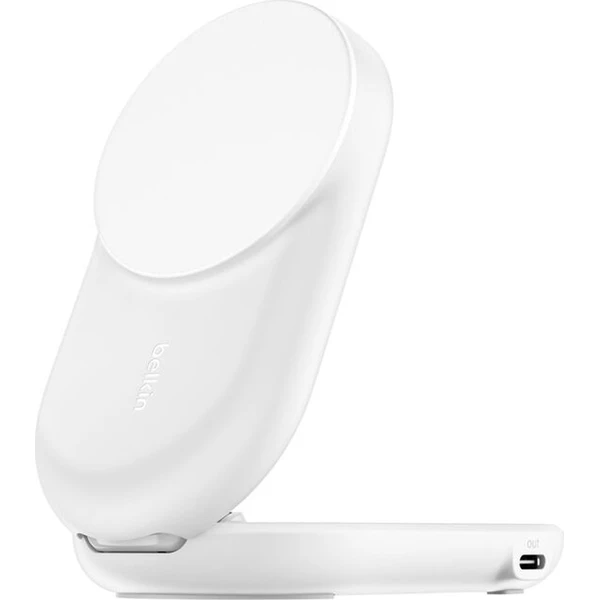 Belkin UltraCharge™ Qi2 25W 2v1 MagSafe nabíječka pro iPhone/AirPods, s USB-C bílá - Nabíječky - Obrázek H4ZM000K01