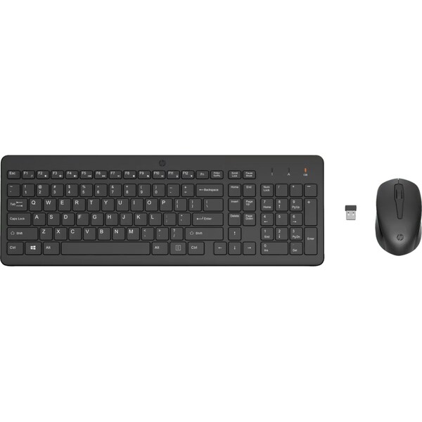 HP 330 bezdrátová klávesnice a myš černá 2V9E6AA#BCM Černá