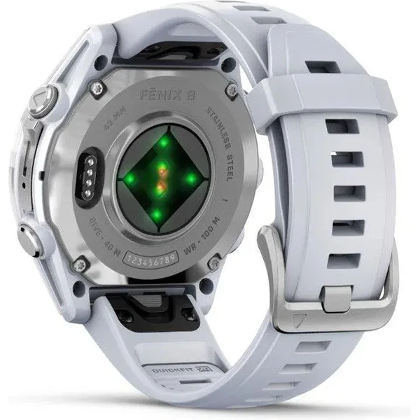 Garmin Fenix 8 AMOLED 43mm stříbrný/bílý pásek - Chytré hodinky - Obrázek H5J7000P01