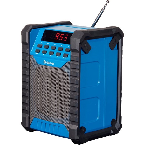 Denver WRB-60 pracovní FM rádio s Bluetooth modré Modrá