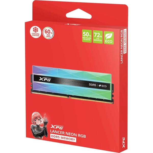 ADATA XPG DIMM DDR5 2x16GB 6000MT/s CL30 Lancer NEON RGB - Operační paměti - Obrázek H5KM000K01