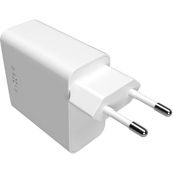 FIXED nabíječka s 2x USB-C výstupem, PD, 65W, bílá - Nabíječky - Obrázek H5Q4000701