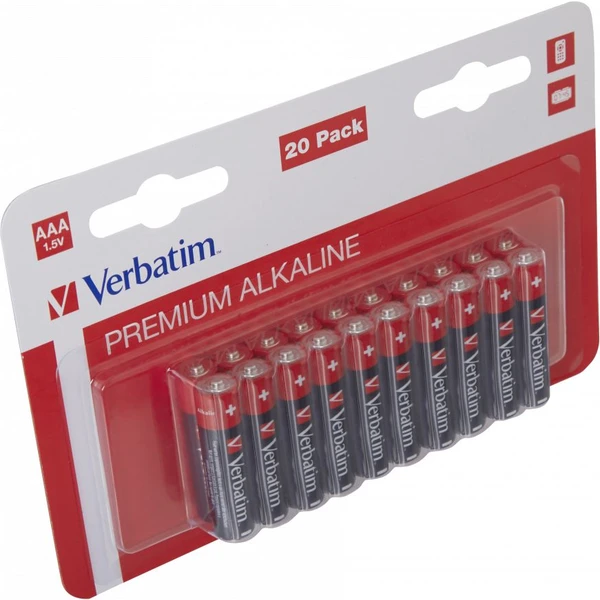 Verbatim AAA alkalická baterie LR3 (20 ks) - Baterie - Obrázek H743000701