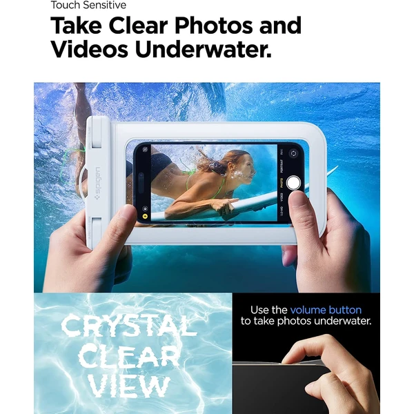 Spigen Aqua Shield voděodolné pouzdro A601 2 Pack bílé - Pouzdra - Obrázek H7F3000701