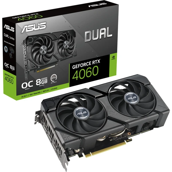 ASUS Dual NVIDIA GeForce RTX 4060 EVO OC Edition 8GB GDDR6 - Grafické karty - Obrázek H7F5000N01
