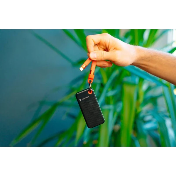 Verbatim Pocket SSD 1TB USB-C černá/oranžová - SSD disky - Obrázek H7JD000P01