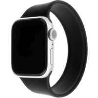 FIXED provlékací silikonový řemínek Apple Watch 42/44/45mm L černý - Řemínky