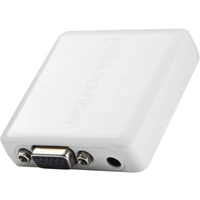PremiumCord VGA + 3,5mm -> HDMI elektronická redukce bílá - Kabely a redukce