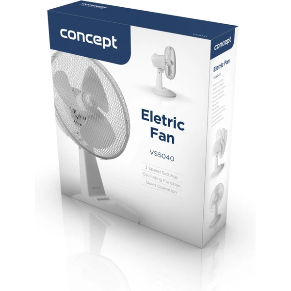 Concept VS5040 stolní ventilátor bílý - Ventilátory - Obrázek H7ZE000P01
