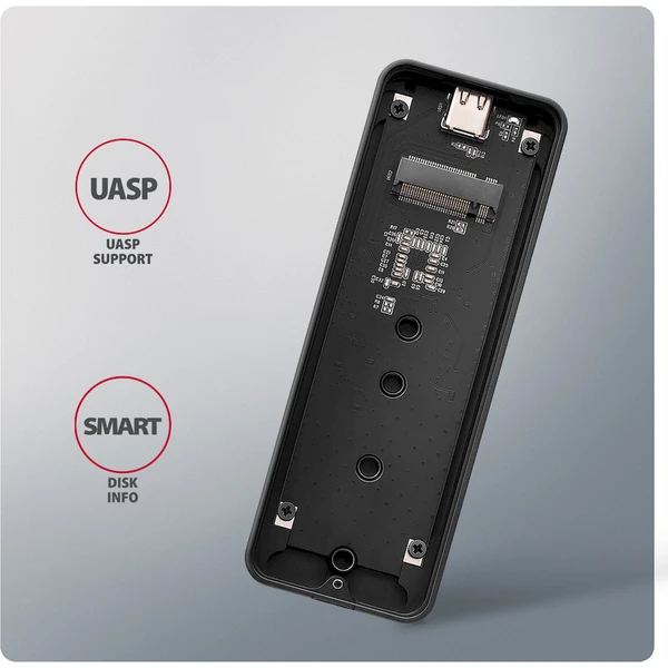 AXAGON EEM2-20G externí SSD disk černý - Externí boxy - Obrázek H84D000L01