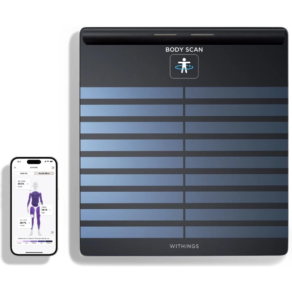 Withings Body Scan chytrá zdravotní stanice černá - Chytré váhy - Obrázek H864G00101