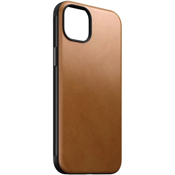 Nomad Modern Leather MagSafe kryt iPhone 15 Plus english tan - Pouzdra - Obrázek H8CS100501
