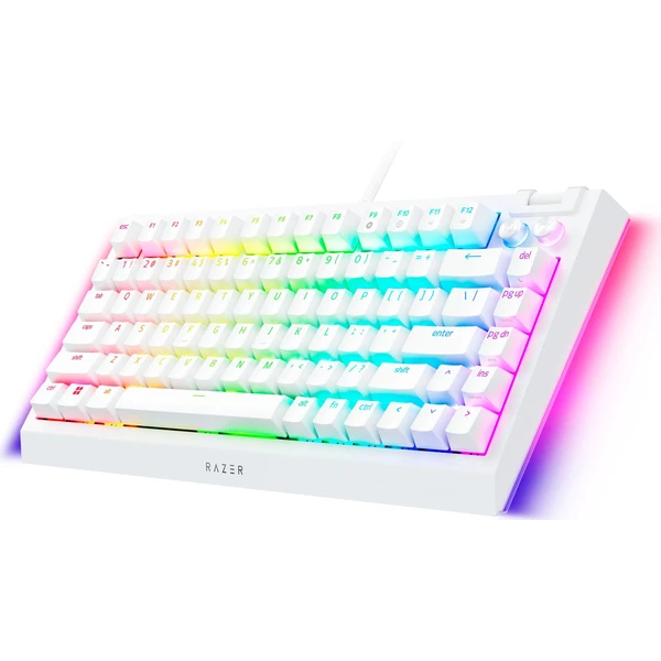 Razer BlackWidow V4 75% herní klávesnice (US) bílá - Klávesnice - Obrázek H8I8G00101