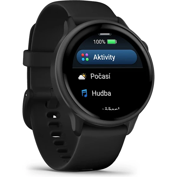 Garmin vívoactive 6 Slate s černým řemínkem - Chytré hodinky - Obrázek H8NE000J01