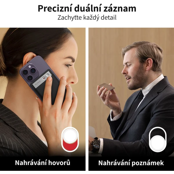 Plaud Note AI záznamník černý - Záznamová zařízení - Obrázek H8O6000J01