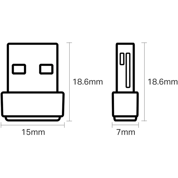 TP-Link Archer T2U Nano WiFi USB adaptér - Síťové adaptéry - Obrázek H8QFF00101