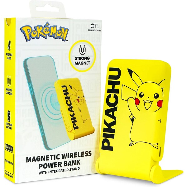 Magnetická powerbanka OTL Technologies Pokémon Pikachu s USB-C Žlutá