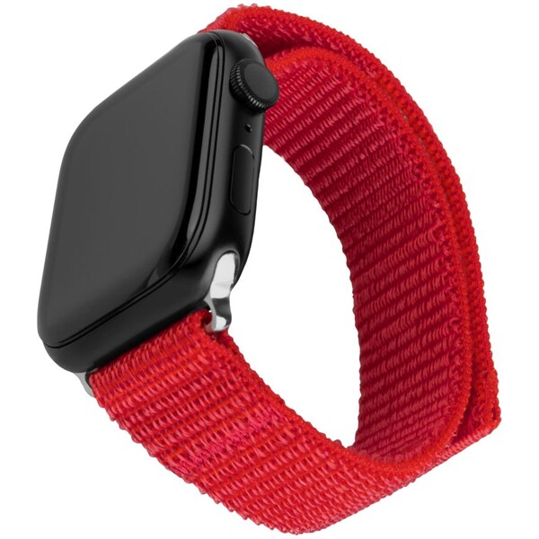 FIXED Nylon Sporty Strap řemínek Apple Watch 38/40/41mm, červený