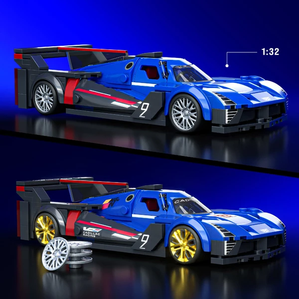 Mattel Brick Shop sestavitelný model Hot Wheels - Cadillac Project GTP Hypercar (Speed series) - Stavebnice - Obrázek HA6L000K01