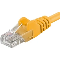 PremiumCord RJ45/RJ45 Cat6 UTP patch kabel 2m žlutý - Kabely a redukce