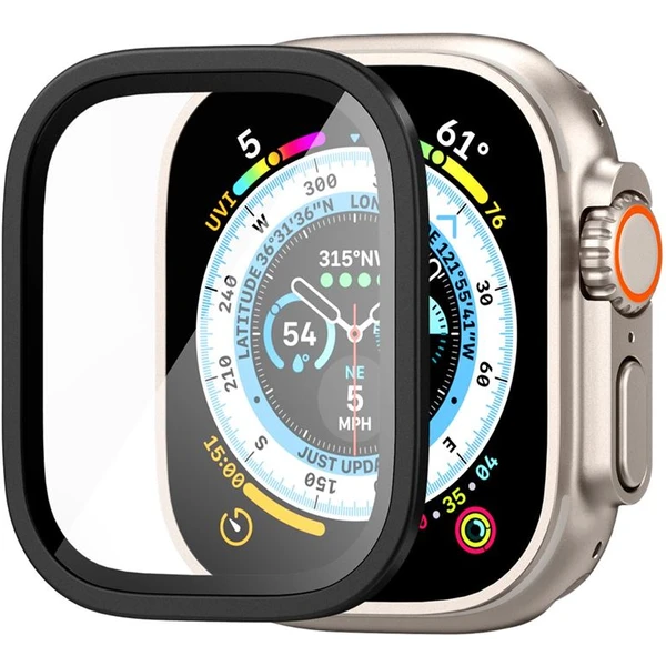 Spigen Glass tR Slim Pro 1 Pack tvrzené sklo Apple Watch Ultra 2/Ultra 49mm černé - Ochranné folie a skla - Obrázek HAJA000601