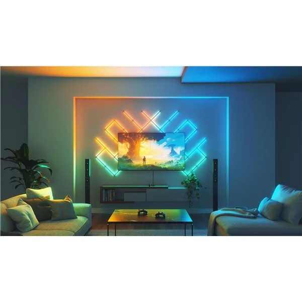Nanoleaf 4D TV Screen Mirror + chytré LED pásky Starter Kit 4 metry pro televize až do 65'' / 165cm - Chytrá osvětlení - Obrázek HBK2000K01