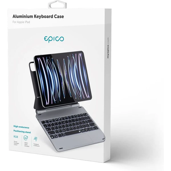 Epico hliníkové pouzdro s klávesnicí Apple iPad Pro 11" (2018/2020/2021/2022), iPad Air 10,9" (2020/ - Pouzdra s klávesnicí - Obrázek HC07G00101