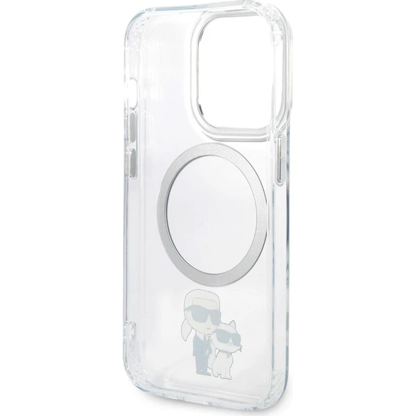 Karl Lagerfeld IML Karl and Choupette NFT MagSafe zadní kryt pro iPhone 15 Pro čirý - Pouzdra - Obrázek HDB3000J01