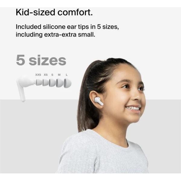 Belkin SOUNDFORM™ Nano 2 dětská bezdrátová sluchátka bílá - Sluchátka - Obrázek HECF000O01