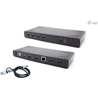 i-tec USB 3.0/USB-C/Thunderbolt, 2x HDMI dokovací stanice s P - Dokovací stanice