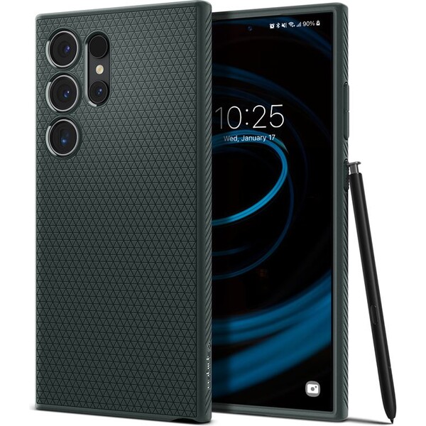 Spigen Liquid Air kryt Samsung Galaxy S24 Ultra zelený