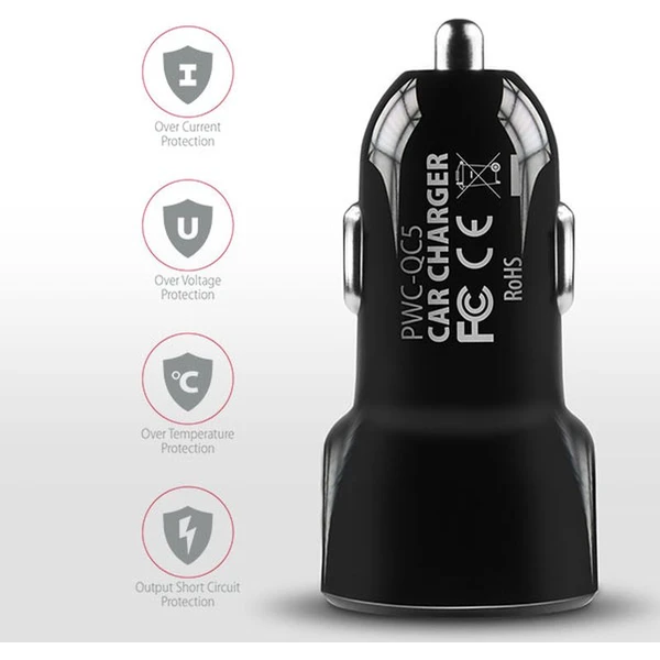 AXAGON PWCQC5 QUICK a SMART nabíječka do auta 2x port QC3.0/AFC/FCP + 5V2.6A 31.5W - Nabíječky - Obrázek HF7HF00101