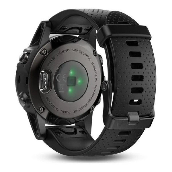 Garmin Fenix 5S Sapphire Gray Optic Black band - Chytré hodinky - Obrázek HFZI000101