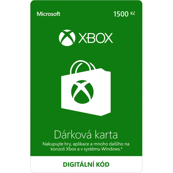 Xbox Live - kredit 1500 Kč (digitální verze) - Digitální kredity - Hlavní obrázek