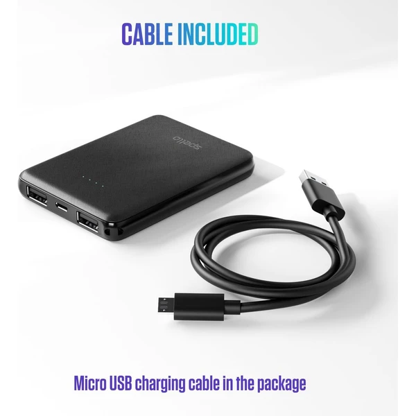 Spello Pocket powerbanka (10W) 5000mAh černá - Powerbanky - Obrázek HGPD000K01