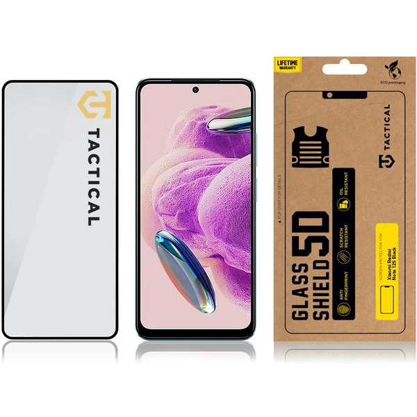 Tactical Glass Shield 5D sklo Xiaomi Redmi Note 12S černé - Ochranné folie a skla - Obrázek HGYQ100501
