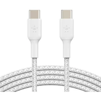 Belkin BOOST Charge Braided USB-C/USB-C napájecí kabel 60W 2m bílý - Kabely a redukce