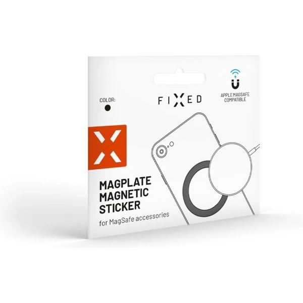 FIXED MagPlate magnetická nálepka pro použití technologie MagSafe černá - Držáky - Obrázek HHR2G00101