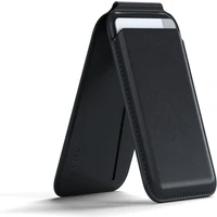 Satechi MagSafe stojánek/peněženka z veganské kůže pro iPhone 12/13/14/15 - všechny modely černá - Stojánky