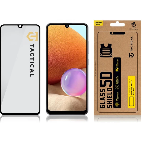 Tactical Glass Shield 5D sklo pro Samsung Galaxy A32 4G černé - Ochranné folie a skla - Obrázek HIAN100501